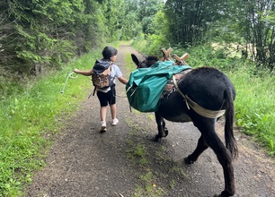 3 jours avec un âne en Auvergne - Pâques et Toussaint